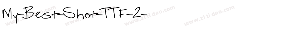 My-Best-Shot-TTF-2字体转换