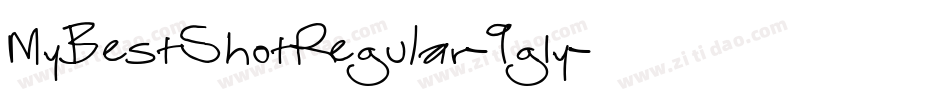 MyBestShotRegular-9g1y字体转换