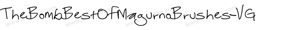 TheBombBestOfMagurnoBrushes-VGmx字体转换