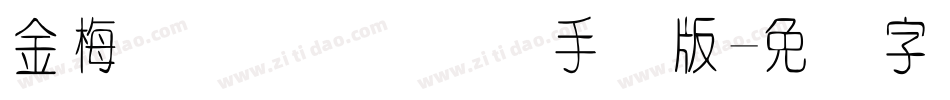 金梅简体细圆国际码手机版字体转换
