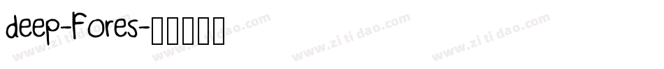 deep-fores字体转换