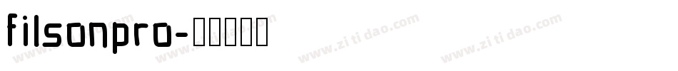 filsonpro字体转换