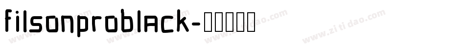 filsonproblack字体转换