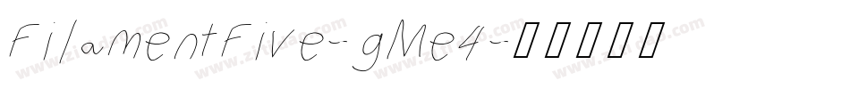 FilamentFive-gMe4字体转换