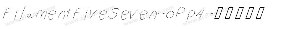 FilamentFiveSeven-oPp4字体转换