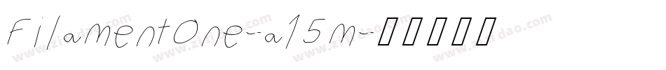 FilamentOne-a15m字体转换