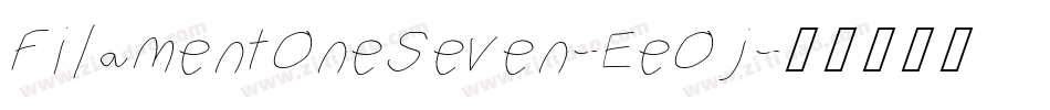 FilamentOneSeven-EeOj字体转换