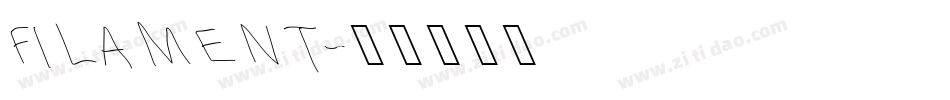 FILAMENT字体转换