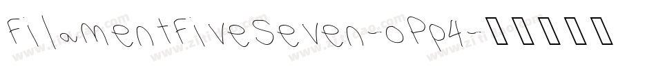 FilamentFiveSeven-oPp4字体转换