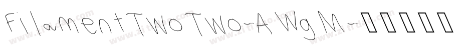 FilamentTwoTwo-AWgM字体转换