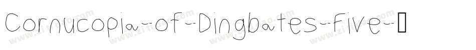Cornucopia-of-Dingbates-Five字体转换