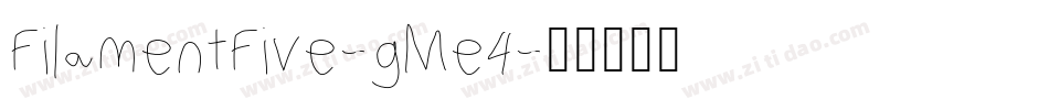 FilamentFive-gMe4字体转换