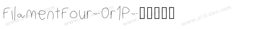 FilamentFour-0r1P字体转换