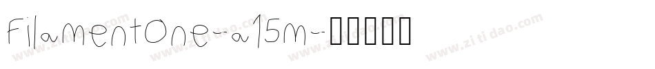 FilamentOne-a15m字体转换