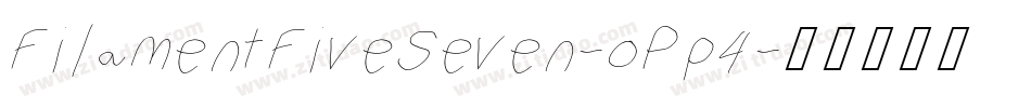 FilamentFiveSeven-oPp4字体转换