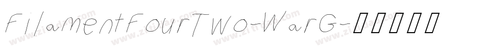 FilamentFourTwo-WarG字体转换