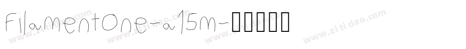 FilamentOne-a15m字体转换