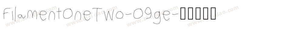 FilamentOneTwo-O9ge字体转换