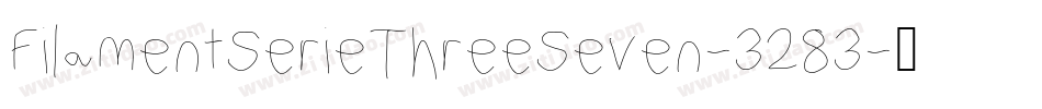 FilamentSerieThreeSeven-3283字体转换