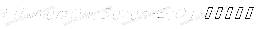 FilamentOneSeven-EeOj字体转换