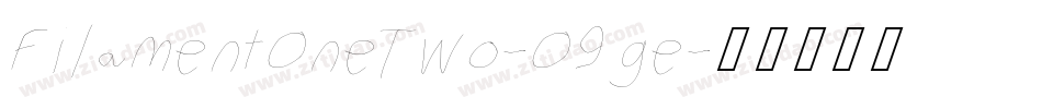 FilamentOneTwo-O9ge字体转换