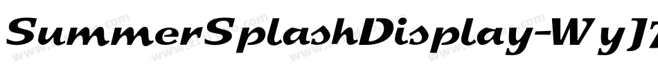 SummerSplashDisplay-WyJ7A字体转换