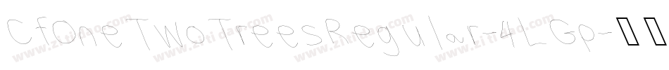 CfOneTwoTreesRegular-4LGp字体转换 CfOneTwoTreesRegular-4LGp字体转换