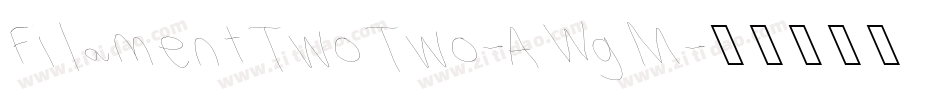 FilamentTwoTwo-AWgM字体转换