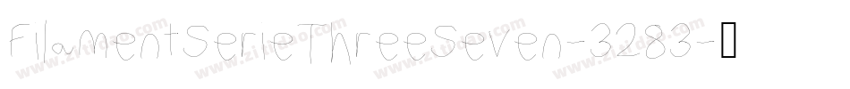 FilamentSerieThreeSeven-3283字体转换