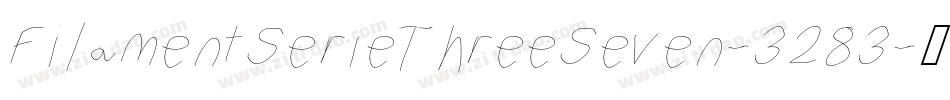 FilamentSerieThreeSeven-3283字体转换