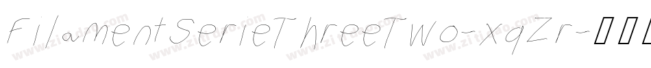 FilamentSerieThreeTwo-xqZr字体转换