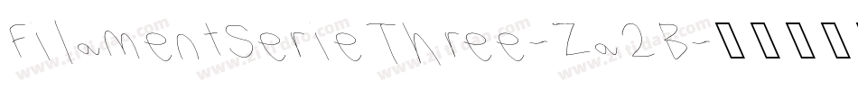 FilamentSerieThree-Za2B字体转换