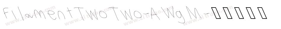 FilamentTwoTwo-AWgM字体转换