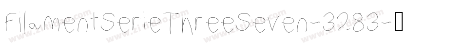 FilamentSerieThreeSeven-3283字体转换