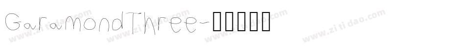 GaramondThree字体转换