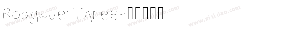 RodgauerThree字体转换