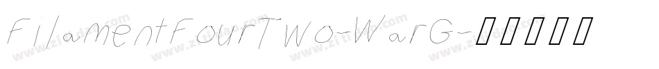 FilamentFourTwo-WarG字体转换