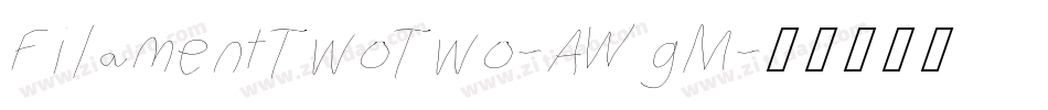 FilamentTwoTwo-AWgM字体转换