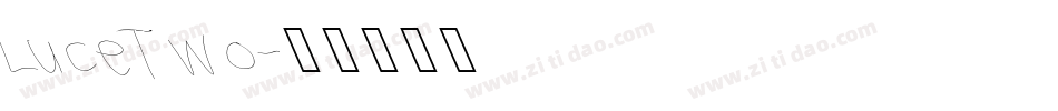 LuceTwo字体转换