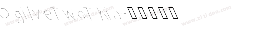 OgilveTwoThin字体转换