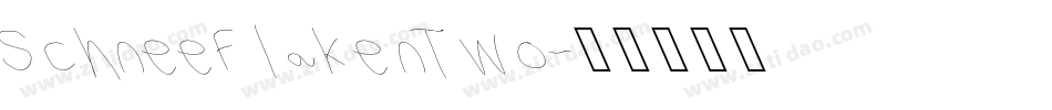 SchneeFlakenTwo字体转换