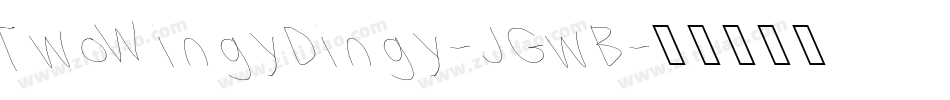 TwoWingyDingy-JGwB字体转换