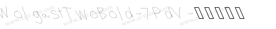 WolgastTwoBold-7PdV字体转换