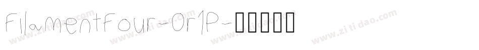 FilamentFour-0r1P字体转换