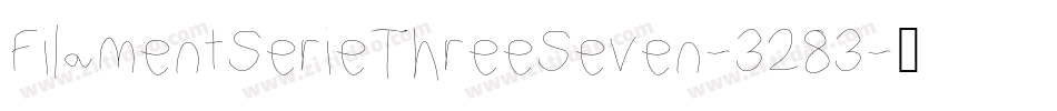 FilamentSerieThreeSeven-3283字体转换