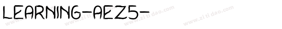 Learning-aEz5字体转换