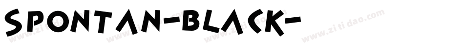Spontan-Black字体转换