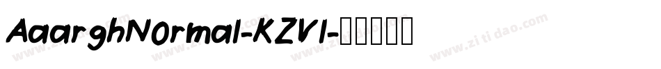 AaarghNormal-KZVl字体转换