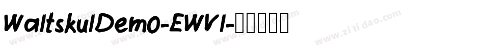 WaltskulDemo-EWVl字体转换