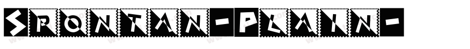 Spontan-Plain字体转换